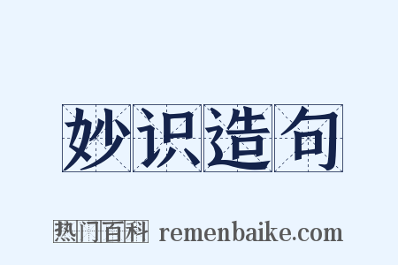 妙识造句是什么意思的图片